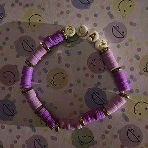 Slay purple bracelet